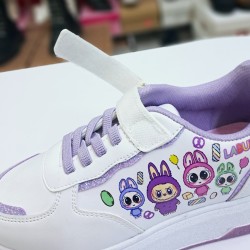 Prokids labubu desenli kız çocuk spor ayakkabı beyaz