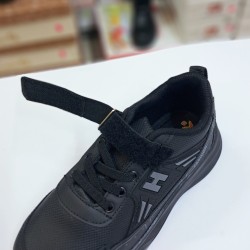 New Hunter cırtlı erkek çocuk spor ayakkabı siyah-gri