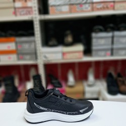 New Hunter cırtlı erkek çocuk spor ayakkabı siyah-beyaz