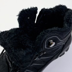 Speed Race bağcıklı ve fermuarlı erkek bot siyah