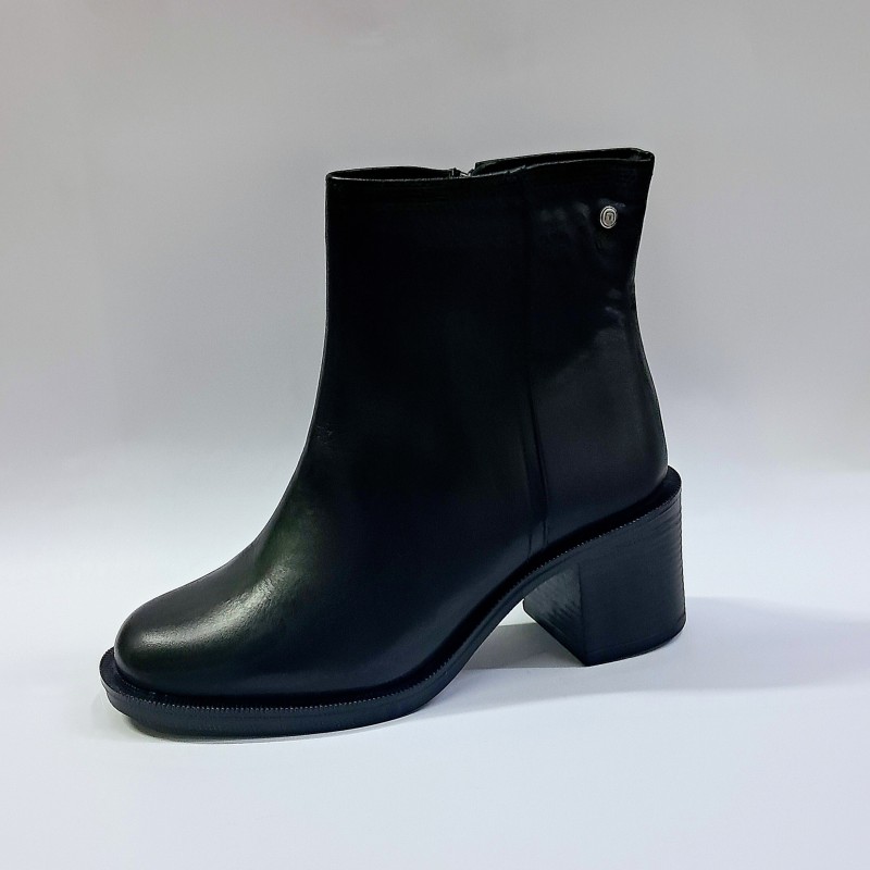 Muya Acte deri kadın topuklu bot siyah