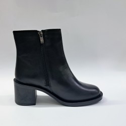 Muya Acte deri kadın topuklu bot siyah