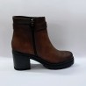 Swell Soft kemer detaylı kadın topuklu bot kahverengi