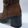 Swell Soft kemer detaylı kadın topuklu bot kahverengi