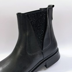 Dissa shoes taş detaylı kadın bot siyah