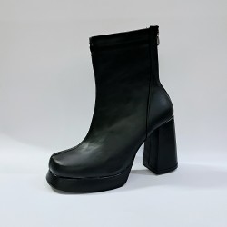 Su perisi platform kadın topuklu bot siyah