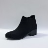 Bilener nubuk içi yünlü kadın topuklu bot siyah