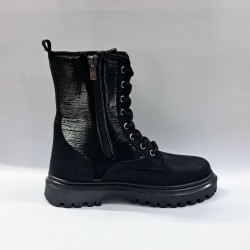 Lady classy parlak görünümlü kadın bot siyah