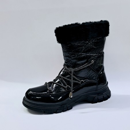 Polact rugan kadın kar botu siyah