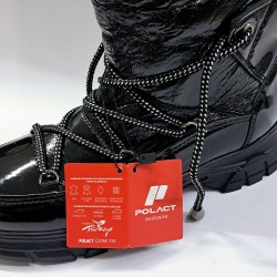 Polact rugan kadın kar botu siyah