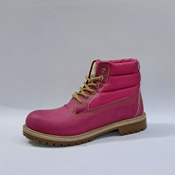 Laguna sarı bağcıklı kadın kar botu pembe