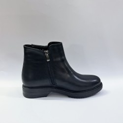 Trendy taş detaylı kadın bot siyah