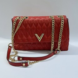 Zincir askılı kadın kol çantası kırmızı
