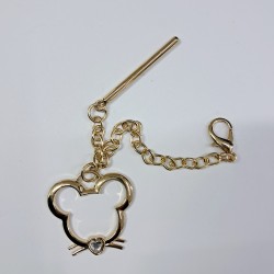 Label nakış desenli anahtarlıklı kadın kol çantası gece mavisi