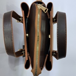 Label ayarlanabilir askılı kadın kol çantası kiremit