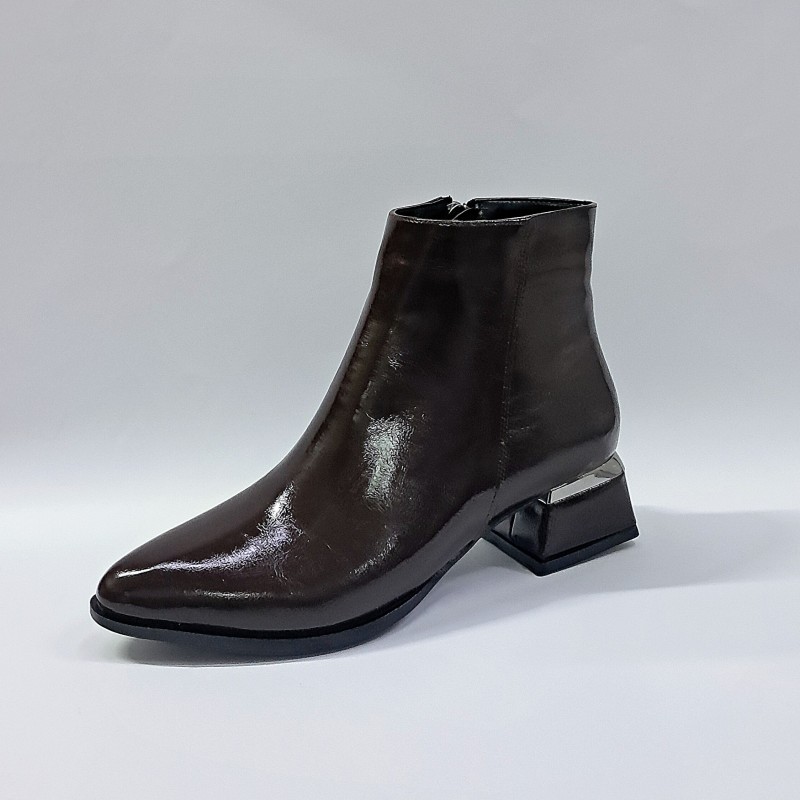 Delux Shoes rugan kadın bot kahverengi