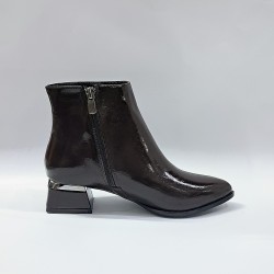 Delux Shoes rugan kadın bot kahverengi