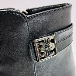 Fancy basic detaylı kadın bot siyah