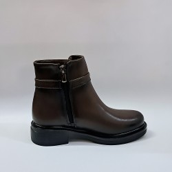 Fancy desıgn detaylı kadın bot kahverengi