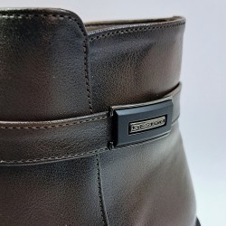 Fancy desıgn detaylı kadın bot kahverengi