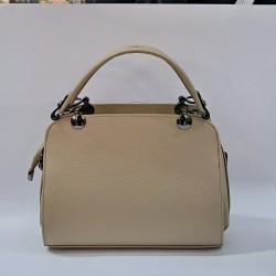 Label taş detaylı kadın kol çantası bej