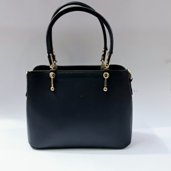 Label gold detaylı kadın kol çantası lacivert