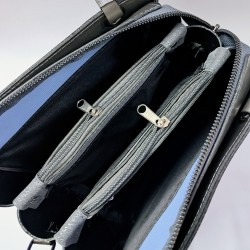 Label taş detaylı krinkıl görünümlü kadın kol çantası antrasit