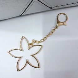 Label parlak kumaş anahtarlıklı kadın kol çantası gümüş