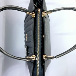 Label dikiş detaylı kadın kol çantası antrasit