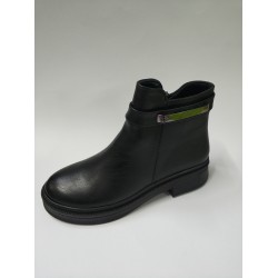 Ceylanlar nubuk toka detaylı kadın bot siyah