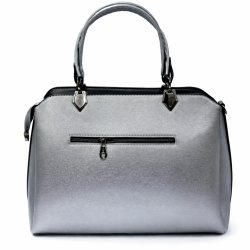 Label kadın kol çantası gümüş