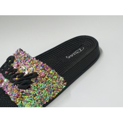 Pienn renkli pullu Ortopedik kadın terlik