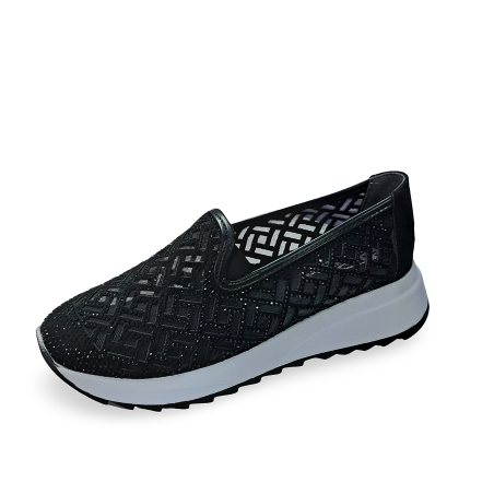 Paris taş detaylı kadın mevsimlik ayakkabı siyah