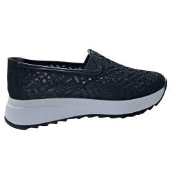 Paris taş detaylı kadın mevsimlik ayakkabı siyah