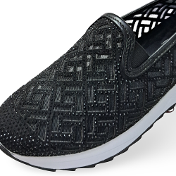 Paris taş detaylı kadın mevsimlik ayakkabı siyah