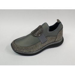 Paris Ortopedik taş detaylı kadın mevsimlik ayakkabı gri