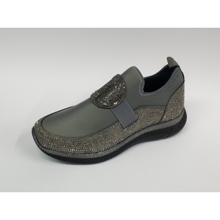 Paris Ortopedik taş detaylı kadın mevsimlik ayakkabı gri