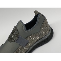 Paris Ortopedik taş detaylı kadın mevsimlik ayakkabı gri