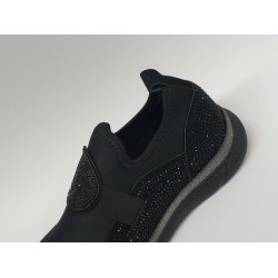 Paris Ortopedik taş detaylı kadın mevsimlik ayakkabı Tam siyah