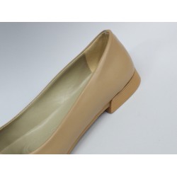 Taş fiyonk detaylı özel numara kadın ayakkabı bej