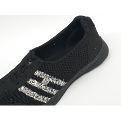 Black sea Ortopedik taş detaylı kadın yürüyüş ayakkabı siyah