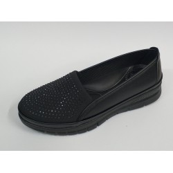 Ayzen Ortopedik taş detaylı kadın mevsimlik ayakkabı siyah