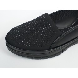 Ayzen Ortopedik taş detaylı kadın mevsimlik ayakkabı siyah