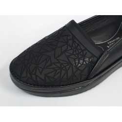 Ayzen Ortopedik streç kumaş mevsimlik kadın ayakkabı siyah