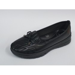 Wanetti 4 nokta Ortopedik fiyonk detaylı anne ayakkabı siyah