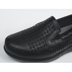 Ayak trendi deri Ortopedik anne ayakkabı siyah