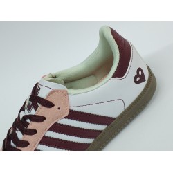 Boulder Ortopedik kadın spor ayakkabı kalp detaylı bordo beyaz