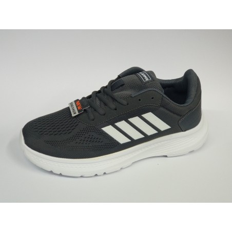 MC jamper Ortopedik yazlık erkek spor ayakkabı beyaz şeritli gri