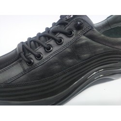 Lisans Bağcıklı deri erkek ayakkabı siyah