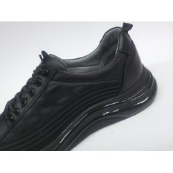 Lisans Bağcıklı deri erkek ayakkabı siyah